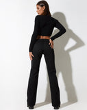 image of Craze Trouser in Twill Black