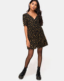 Crosena Swing Dress in Mini Astro Black