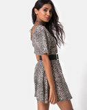 Crosena Dress in Rar Leopard