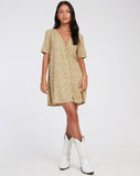 image of Crosena Mini Dress in Washed Ditsy