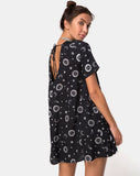 Crosena Swing Dress in Small Celestial Black  X Princess Polly