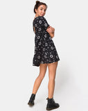 Crosena Swing Dress in Small Celestial Black  X Princess Polly