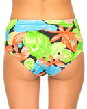 Crystal Cut Out Bikini Bottom in Tropicana