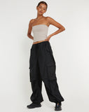 image of Cuties Wide Leg Cargo Trouser in Black