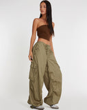 image of Cuties Wide Leg Trouser in Silver Gold