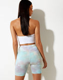 Image of Cycle Short in Pastel Tie Dye