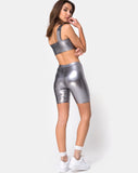 Katie Top in Metallic Silver