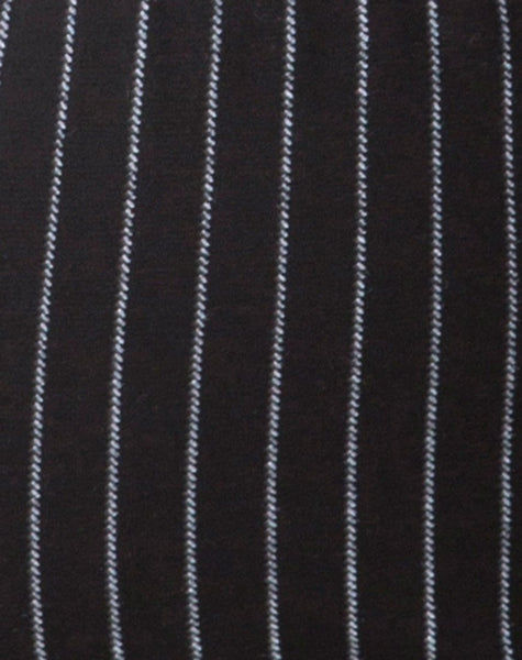 Cycle Short in Pinstripe Black