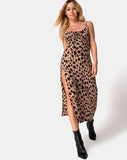 Cypress Midi Dress in Flintstone