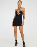 image of Cyra Cutout Dress in Black