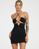 image of Cyra Cutout Dress in Black