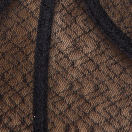 Cyrilla Bralet in Lacey Knit Black