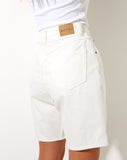 Image of Dad Denim Short in White Wash