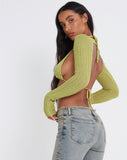 image of Daedu Shrug Top in Lime