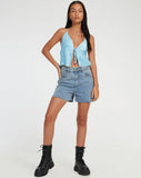 image of Dama Crop Top in Blue