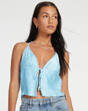 image of Dama Crop Top in Blue