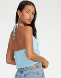 image of Dama Crop Top in Blue