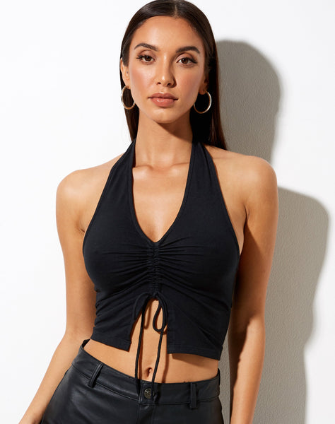 Image of Dapa Vest Top in Black