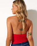 Image of Dapa Crop Top in Racing Red