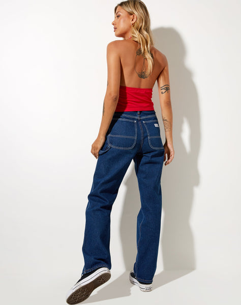 Image of Dapa Crop Top in Racing Red