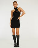 image of Dasilva Halterneck Mini Dress in Black