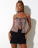 image of Dassa Top in Satin Steel