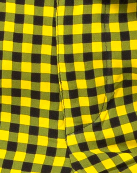 Dastan Trouser in Medium Gingham Yellow