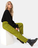 Dastan Trouser in Medium Gingham Yellow