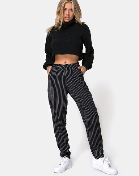 Majustie Trouser in Formal Stripe