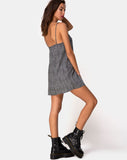 Image of Datista Slip Dress in Ditsy Leopard Grey