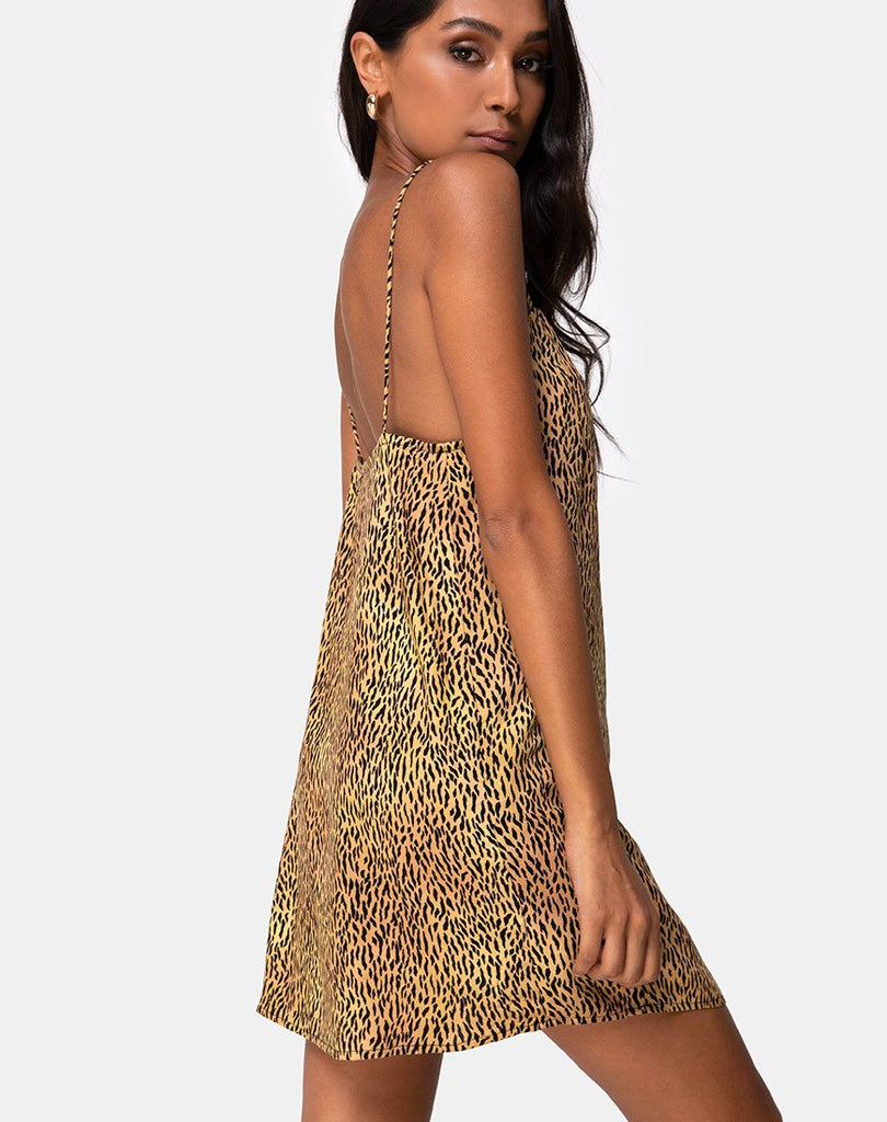 Tiger Print Slip Dress | Datista – motelgifting-com