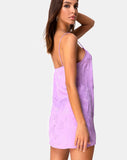 Datista Slip Dress in Satin Rose Lilac