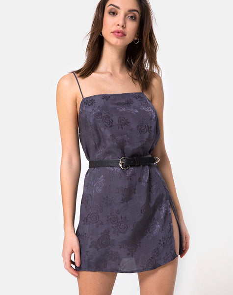 Datista Slip Dress in Satin Rose Grey