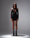 Image of Dayani Mini Dress in Black