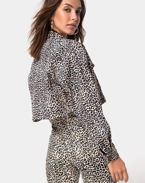 Derow Jacket in Rar Leopard