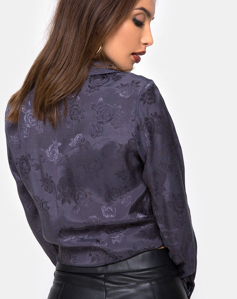 Dimaris Shirt in Satin Grey Rose