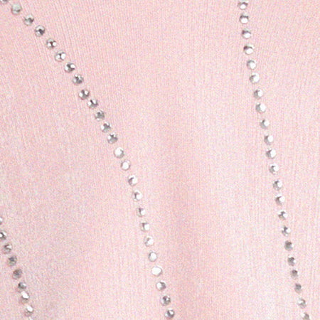 Domre Crop Top in Baby Pink Silver Stud Hotfix