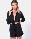 Drille Cutout playsuit in Black