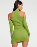 image of Dundar Mini Dress in Golden Lime