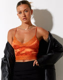 Image of Dyrana Crop Top in Rose Flock Tangerine