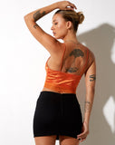 Image of Dyrana Crop Top in Rose Flock Tangerine