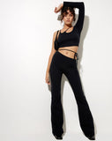 Biase Crop Top in Black