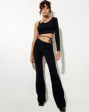 Image of Eda Flare Trouser in Black