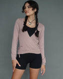 image of Edelie Wrap Cardigan in Blush