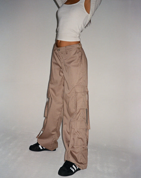 Sabria Trouser in Tailoring Taupe