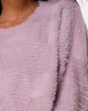 Edgen Jumper in Knit Mauve