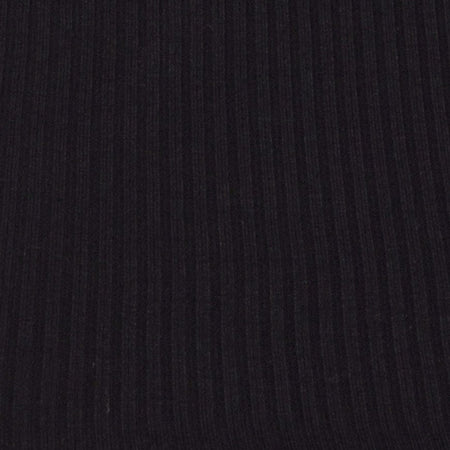 Edina Crop Top in Rib Black