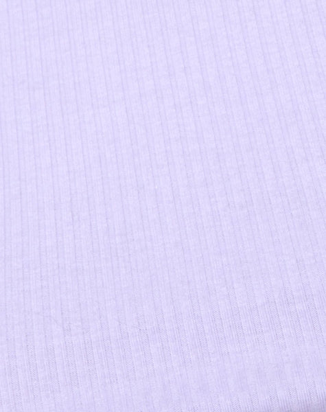 Edina Crop Top Rib Lilac