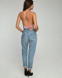 Eikin Plunge Bodice in Velvet Blush