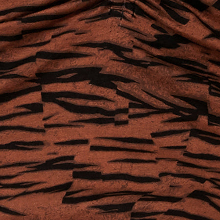 Ejon Mini Skirt in Abstract Tiger Brown